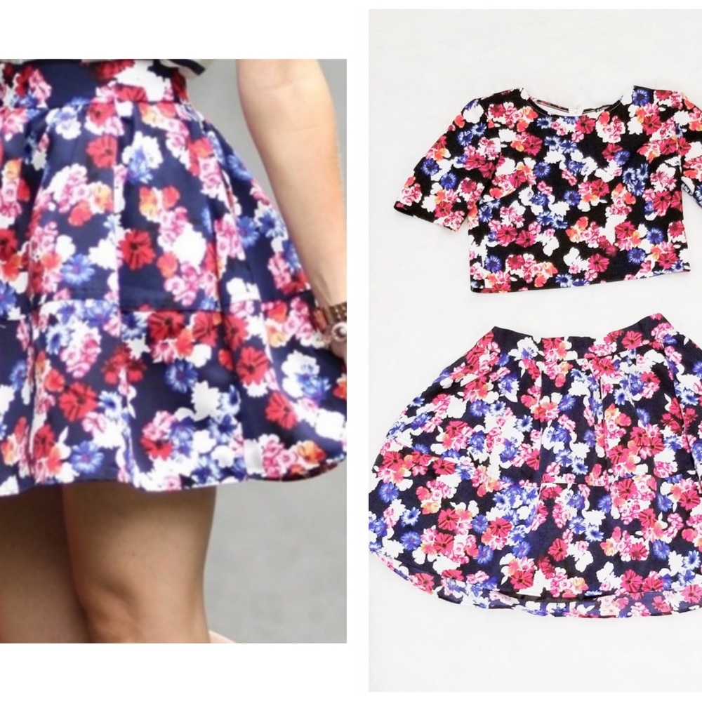 Express Crop Top and Midi Skirt